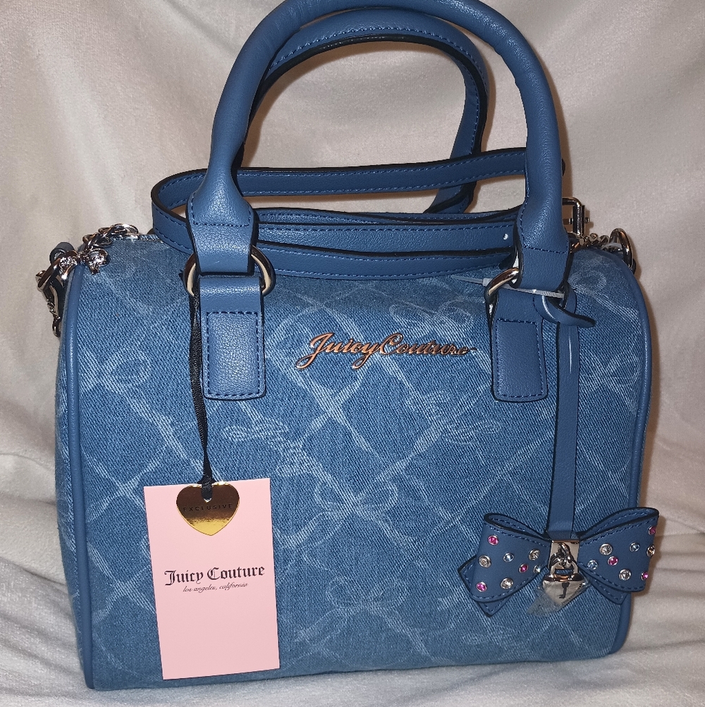 Juicy Couture Denim Satchel Bag